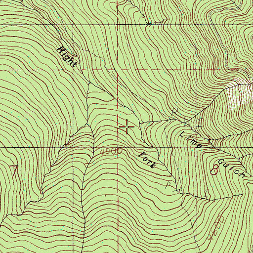 Topographic Map of Lime Gulch, OR