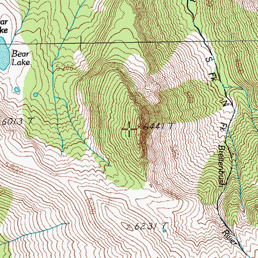 Topographic Map of Dinah-mo Peak, OR