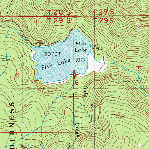 Topographic Map of Gale Creek, OR