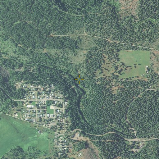 Aerial/Satellite Image of Butte Falls, OR