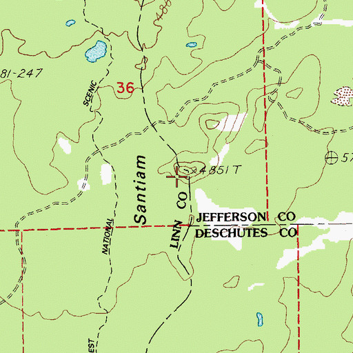 Topographic Map of Claypool Butte, OR