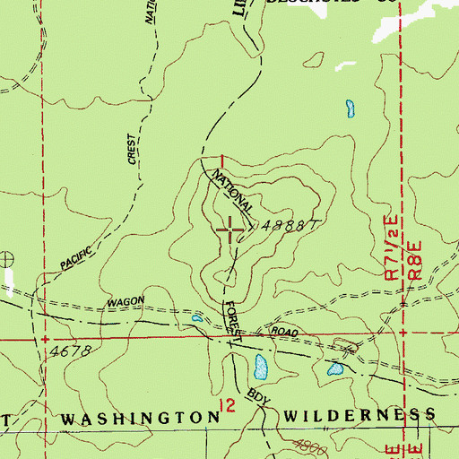 Topographic Map of Brandenburg Butte, OR