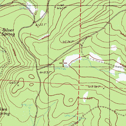 Topographic Map of Lehman Meadow, OR