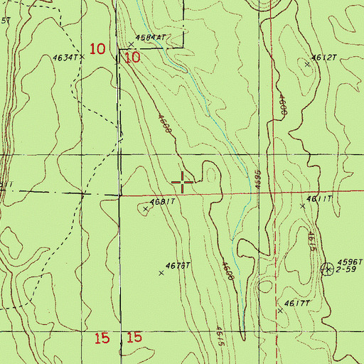 Topographic Map of Winema National Forest, OR