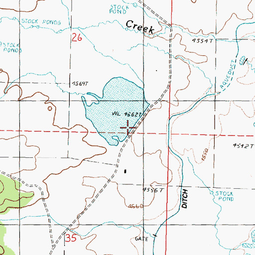 Topographic Map of Buffalo Dam, OR