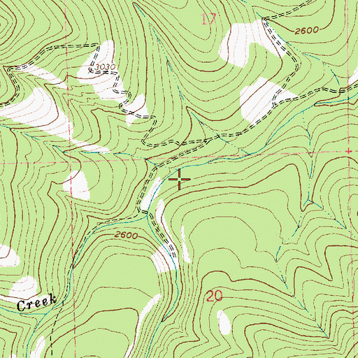 Topographic Map of Crow Creek Dam, OR