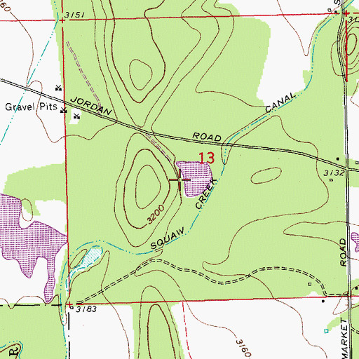 Topographic Map of Cyrus Reservoir, OR