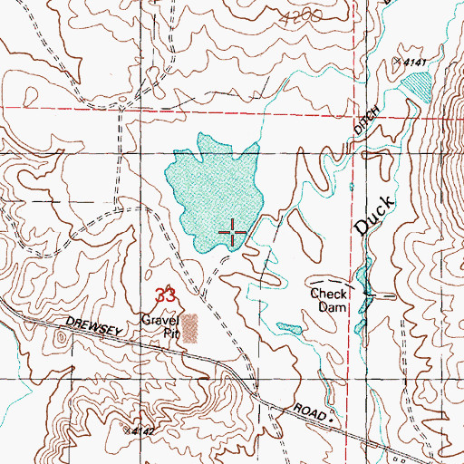 Topographic Map of Jones Dam, OR