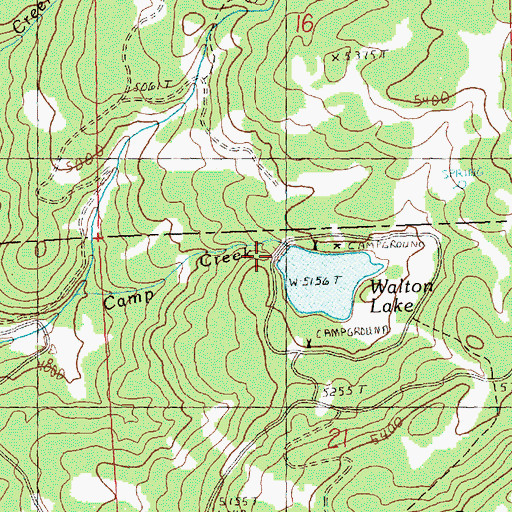Topographic Map of King Dam, OR