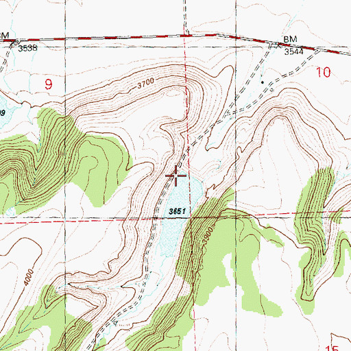 Topographic Map of Mainline Dam Number 1, OR