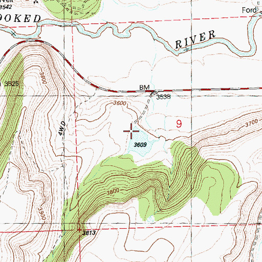 Topographic Map of Mainline Dam Number 2, OR