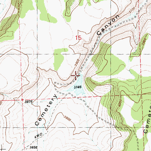 Topographic Map of Mainline Dam Number 3, OR