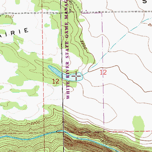 Topographic Map of Miller Dam, OR