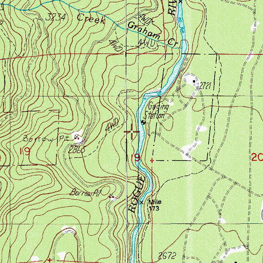 Topographic Map of North Fork Diversion Dam, OR