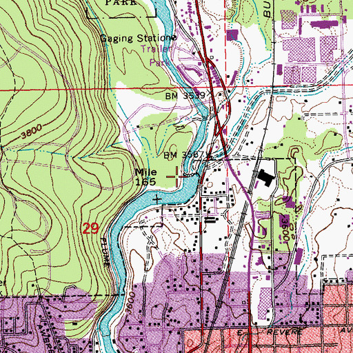 Topographic Map of North Unit Diversion Dam, OR