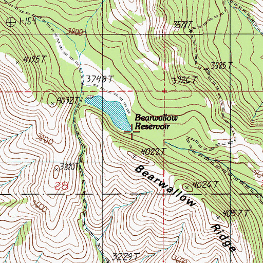 Topographic Map of R K Moseley Dam, OR
