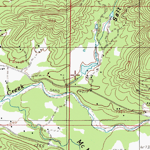 Topographic Map of Tall Timber Dam, OR