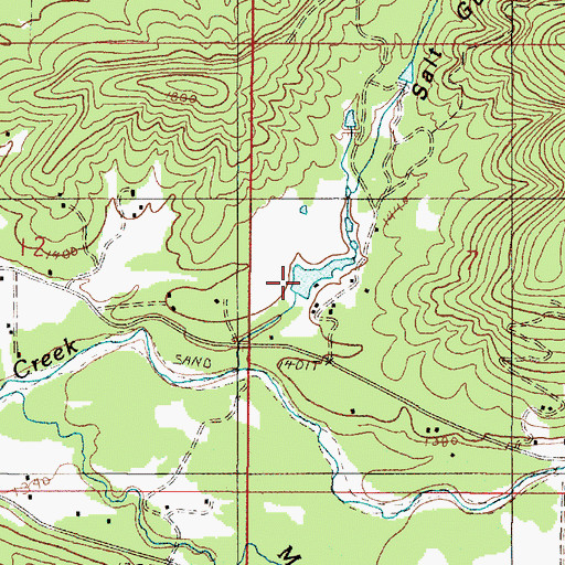 Topographic Map of Tall Timber Reservoir, OR