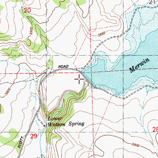 Topographic Map of Watson Dam, OR