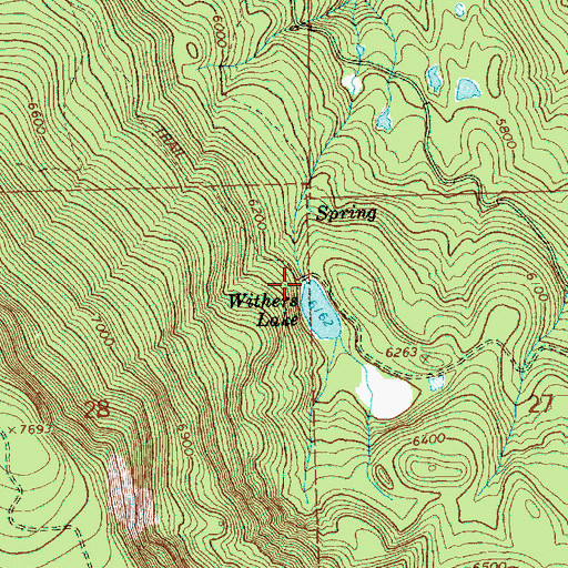 Topographic Map of Withers Dam, OR