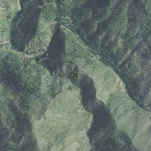 Aerial/Satellite Image of Fall Creek Copper Mine, OR