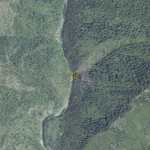 Aerial/Satellite Image of Bluff Creek, OR