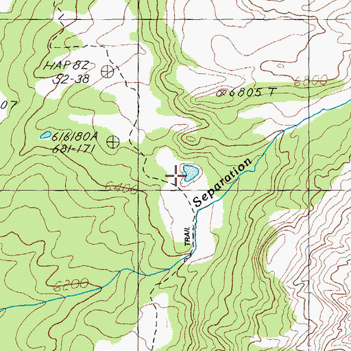 Topographic Map of Reese Lake, OR