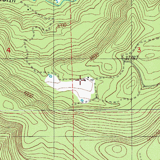 Topographic Map of Elder Ranch, OR