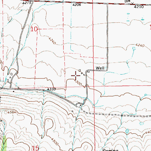Topographic Map of J V Withers Ranch, OR
