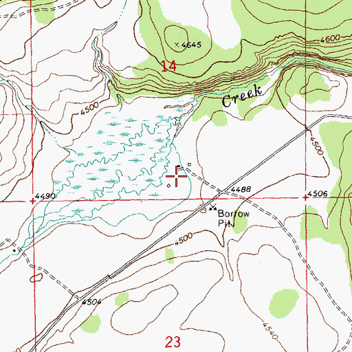 Topographic Map of T Emery Ranch, OR