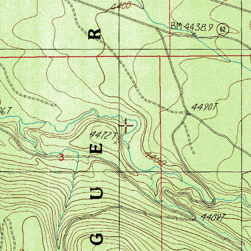 Topographic Map of Wagon Camp, OR