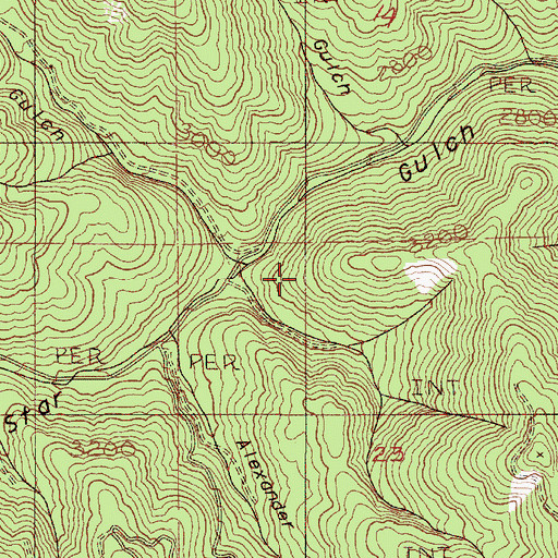 Topographic Map of Star Gulch Recreation Site, OR