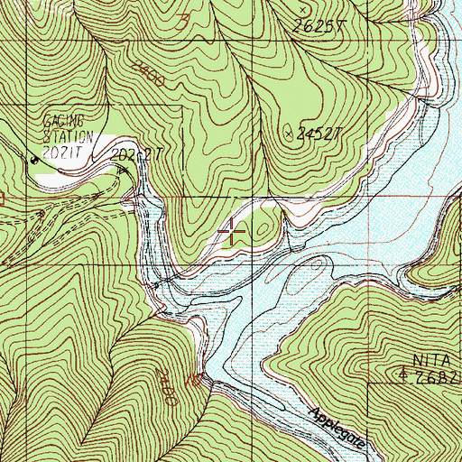 Topographic Map of Watkins Recreation Site, OR