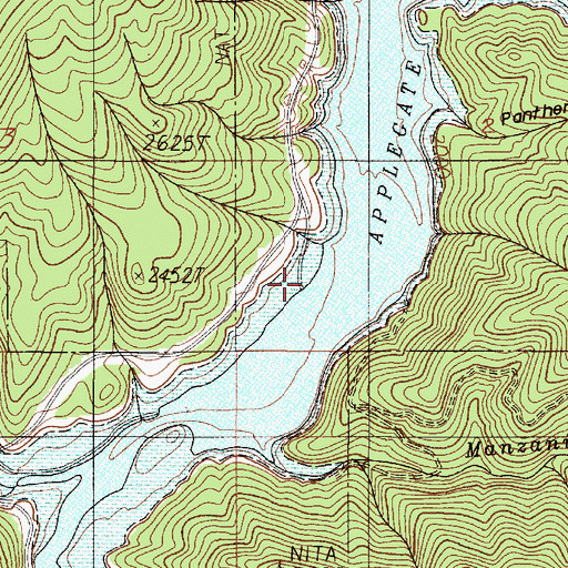 Topographic Map of Copper Recreation Site, OR