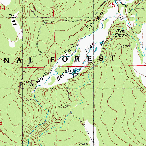 Topographic Map of Lee Adkins Place, OR