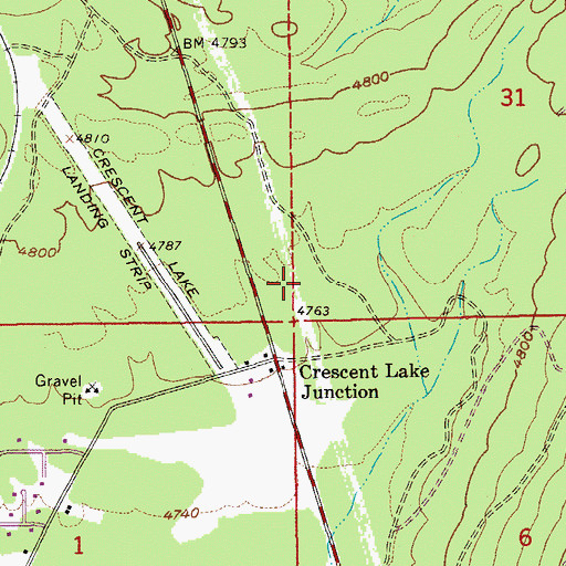 Topographic Map of Royce Mountain Snow Park (historical), OR