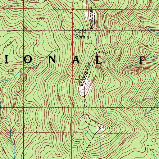 Topographic Map of Cold Springs Camp, OR