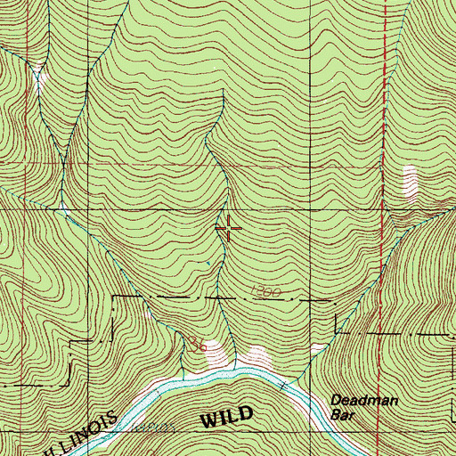 Topographic Map of The Wild, OR