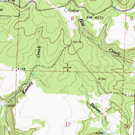 Topographic Map of Matlock Spring (historical), OR