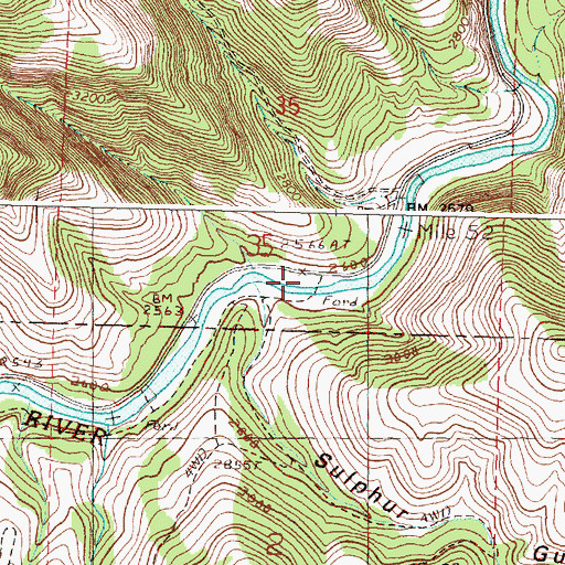 Topographic Map of Walker, OR