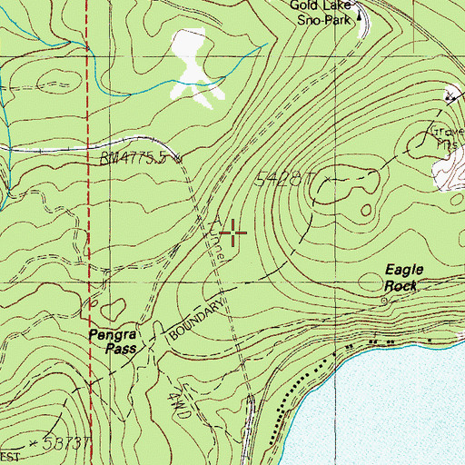 Topographic Map of Westview Shelter, OR