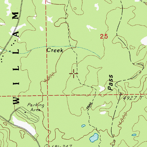 Topographic Map of North Loop Trail, OR