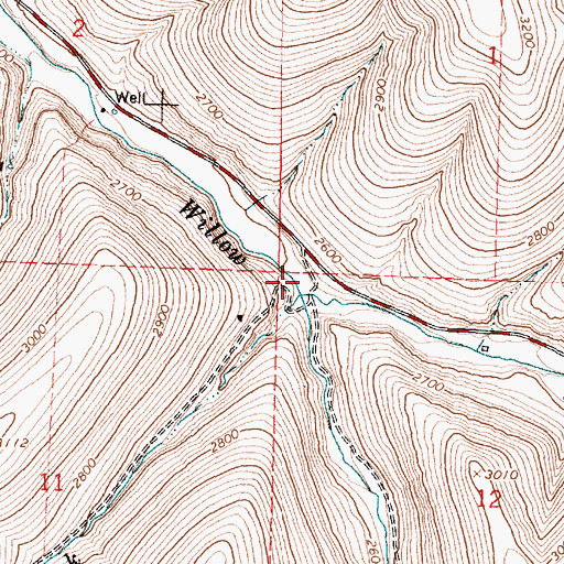 Topographic Map of Thompson Canyon, OR