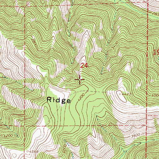 Topographic Map of North Fork Umatilla Wilderness, OR