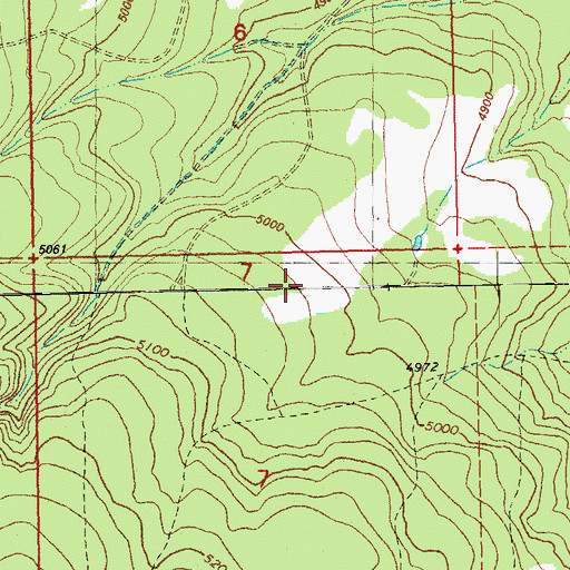 Topographic Map of Cabin Lake Wildlife Area, OR