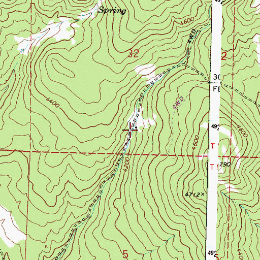 Topographic Map of Jenkins Cabin, OR