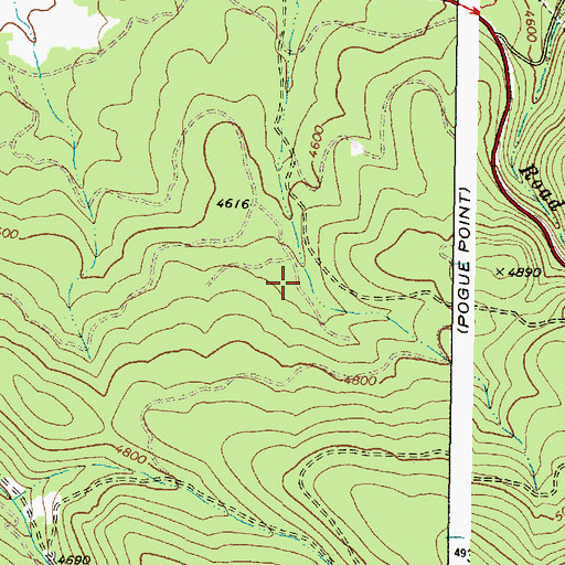 Topographic Map of Rock Creek Spring, OR
