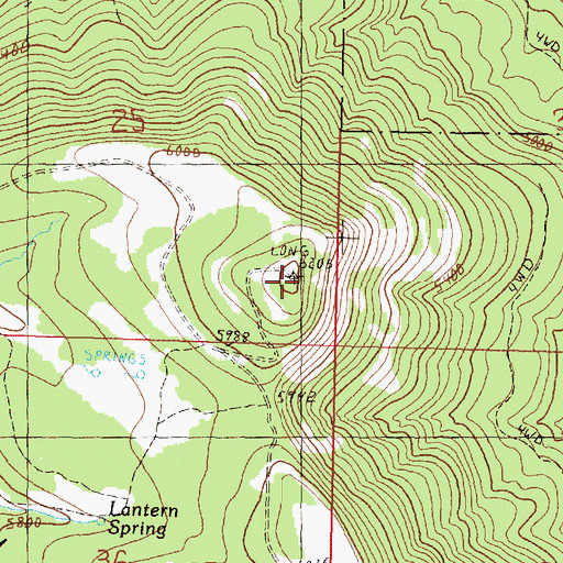 Topographic Map of LC Mountain Translator Site, OR