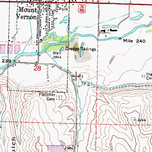 Topographic Map of Fletcher Ranch, OR