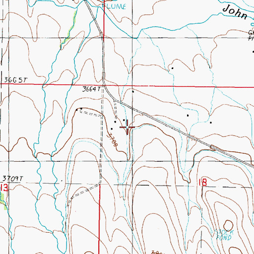 Topographic Map of I Standbro Ranch, OR